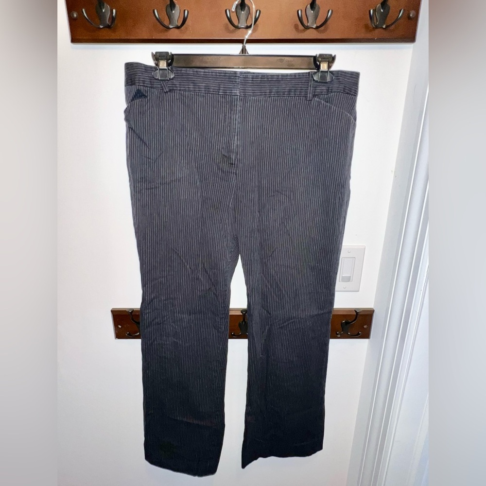 Context Woman’s Black Pinstripe Trousers
